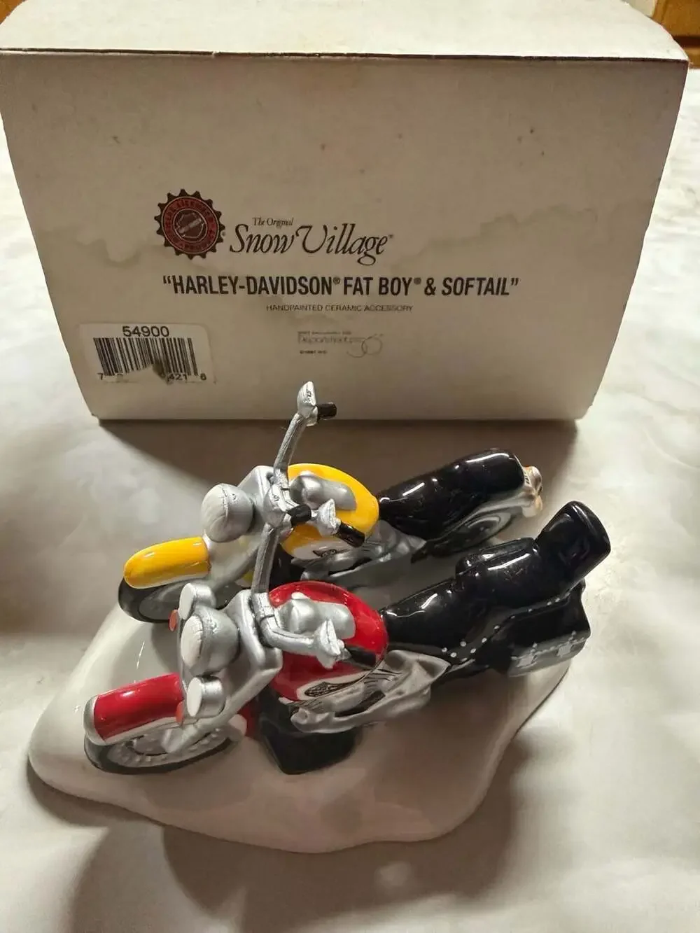 Department 56 Harley-Davidson Fat Boy & Softail Ceramic Accessory